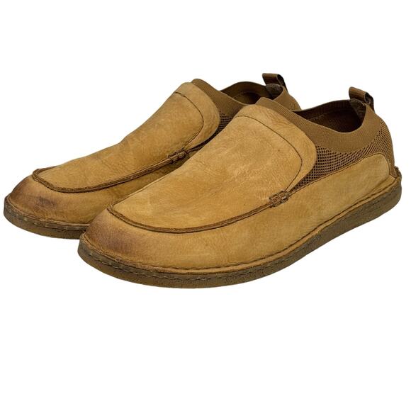 Born Men's Shoes Samuel Suede SZ 13 Slip On Brown Casual Loafer Comfort Easy On - Picture 1 of 11